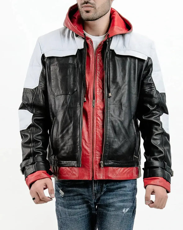 Red Hood Leather Jacket