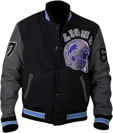 Eddie Brock Venom 2 Detroit Lions Varsity Jacket