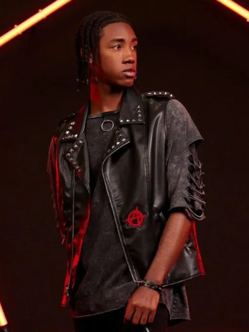 Across The Spider-verse Spider-punk Leather Vest - Image 6