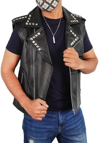 Across The Spider-verse Spider-punk Leather Vest - Image 4