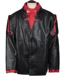 Cyberpunk 2077 Male Nomad V Black Leather Blazer