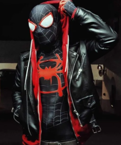 Spider Man Across The Spider-verse Miles Morales Black Jacket