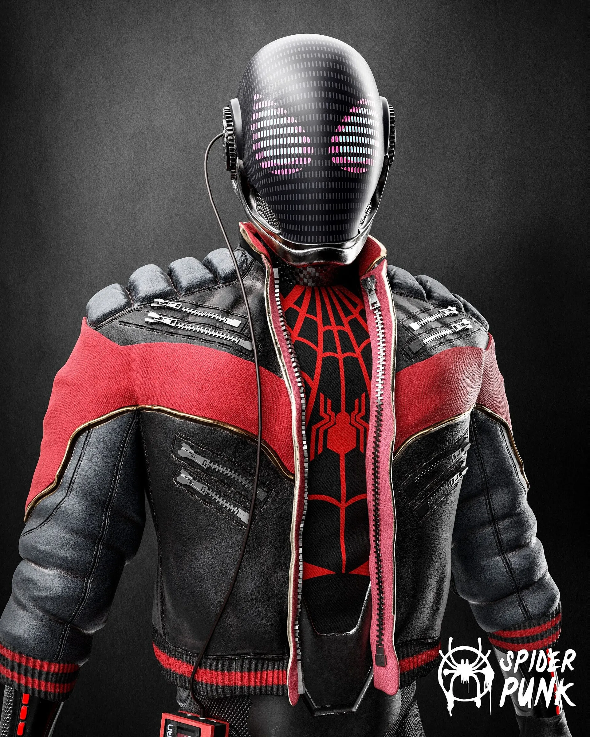 Spider Man Miles Morales Leather Jacket