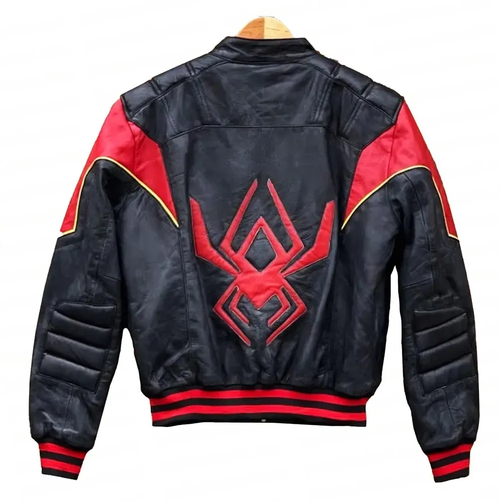 Spider Man Miles Morales Leather Jacket - Image 3
