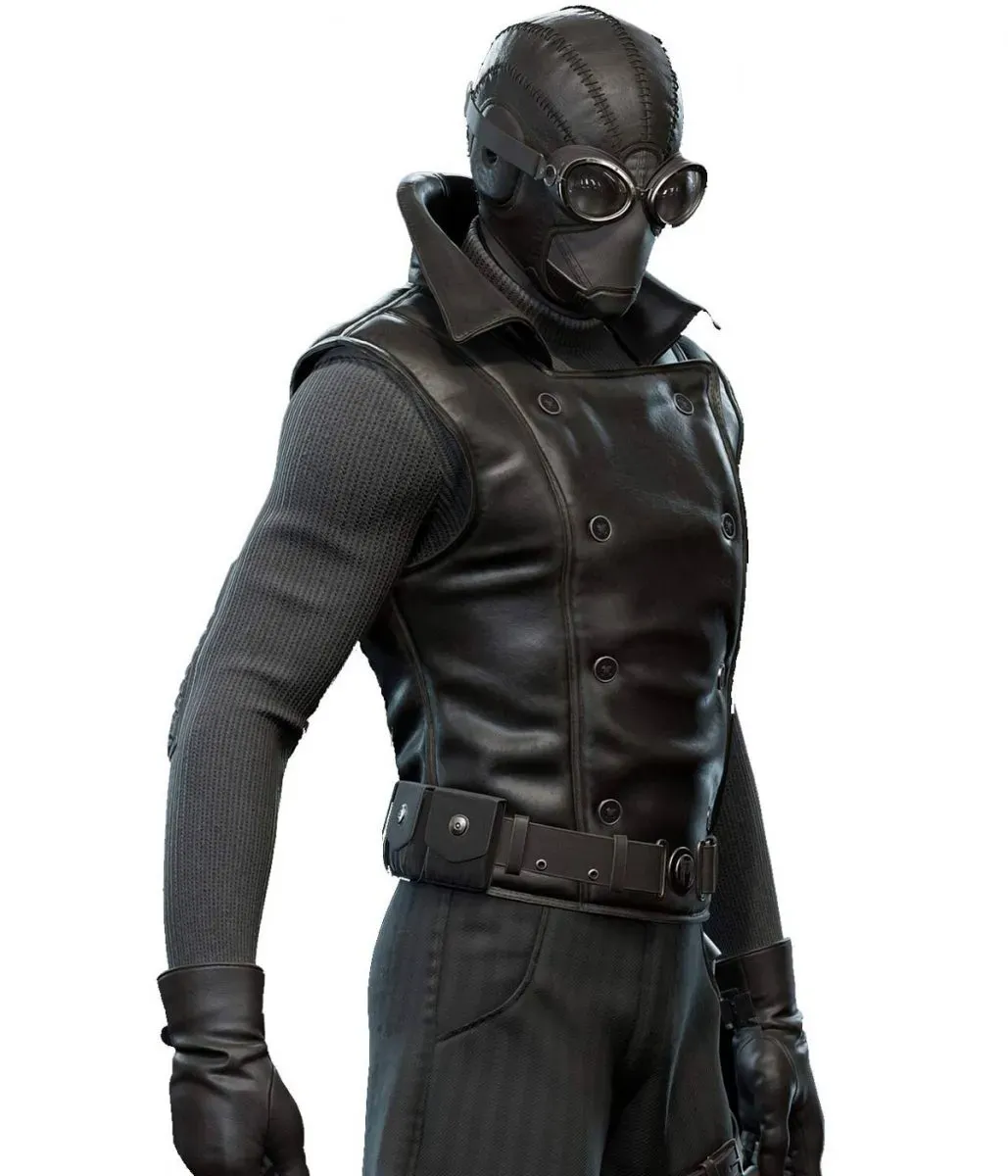 Spider-man Jayson Fitch Black Leather Vest - Image 5