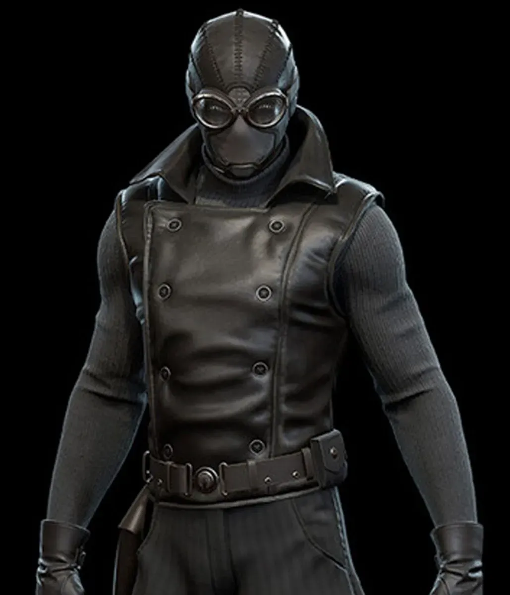 Spider-man Jayson Fitch Black Leather Vest - Image 8