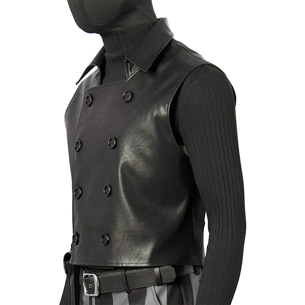 Spider-man Jayson Fitch Black Leather Vest - Image 4