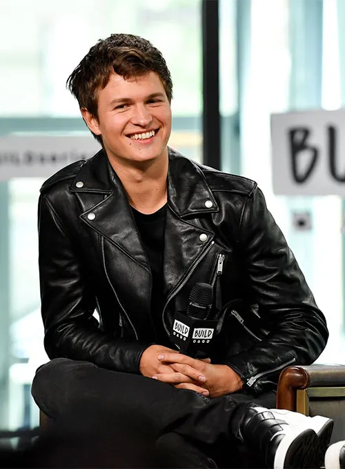 Ansel Elgort Leather Jacket - Image 7