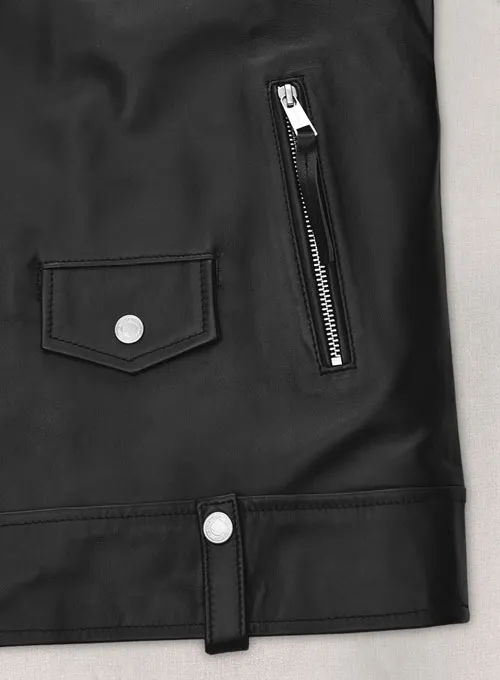 Ansel Elgort Leather Jacket - Image 4