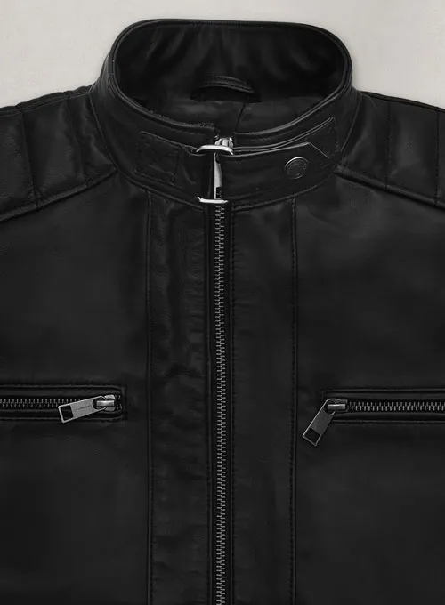 Andrew Tate Black Leather Jacket - Image 5