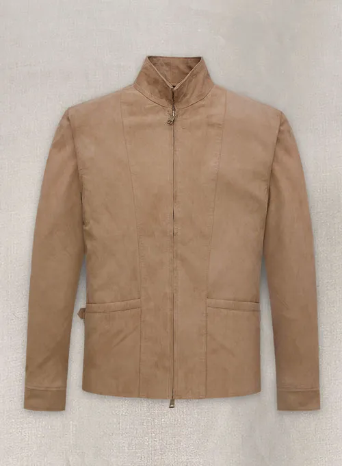 Johnny Depp Beige Leather Jacket - Image 2