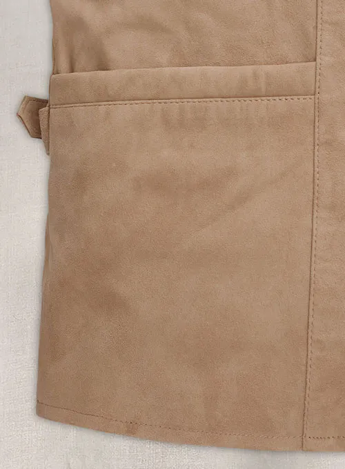 Johnny Depp Beige Leather Jacket - Image 4