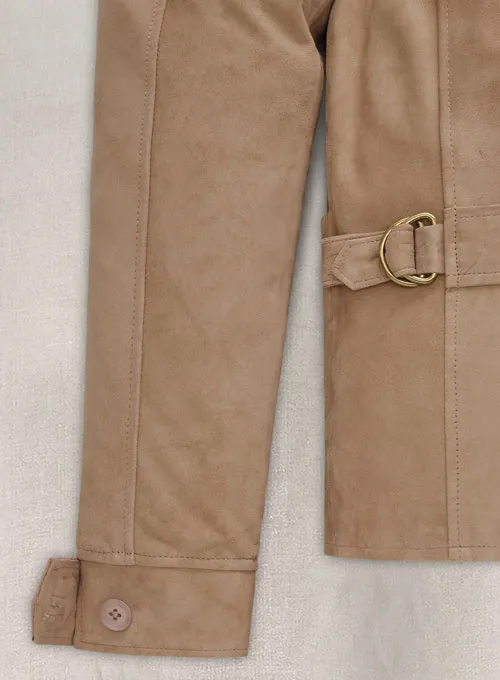 Johnny Depp Beige Leather Jacket - Image 6