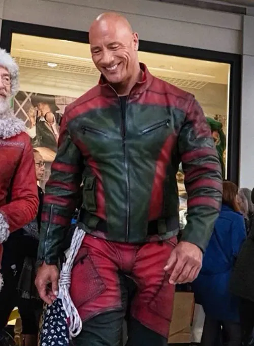 Dwayne Johnson Red One Leather Jacket - Image 6