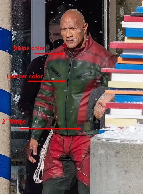 Dwayne Johnson Red One Leather Jacket - Image 7