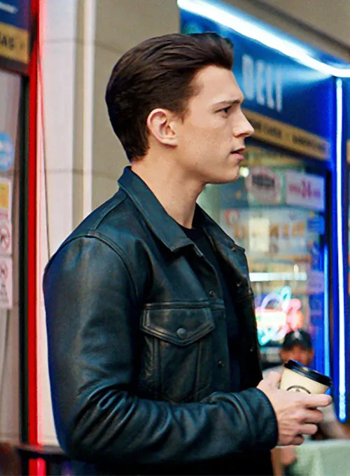 Tom Holland Uncharted Leather Jacket - Image 7