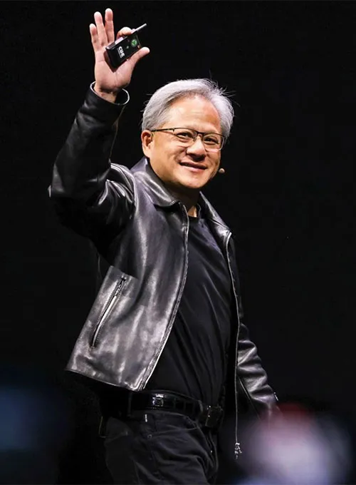 Jensen Huang Leather Jacket - Image 5