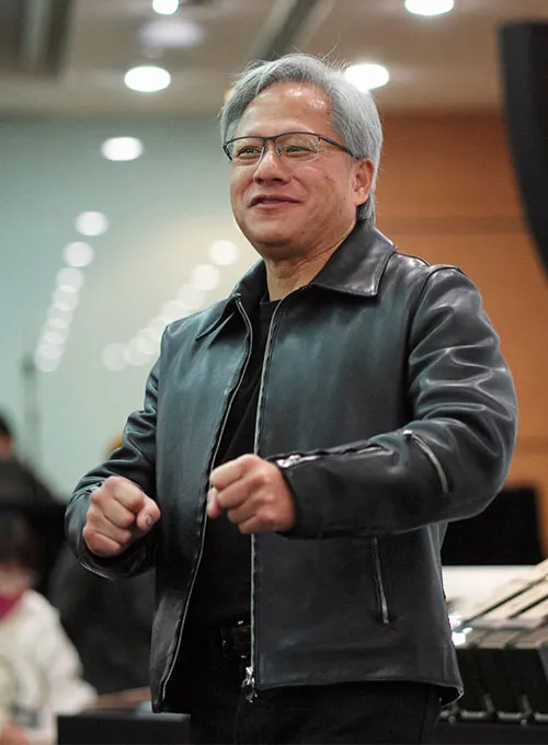 Jensen Huang Leather Jacket - Image 6