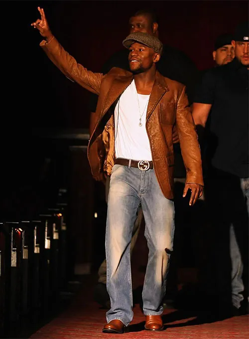 Floyd Mayweather Leather Blazer - Image 9