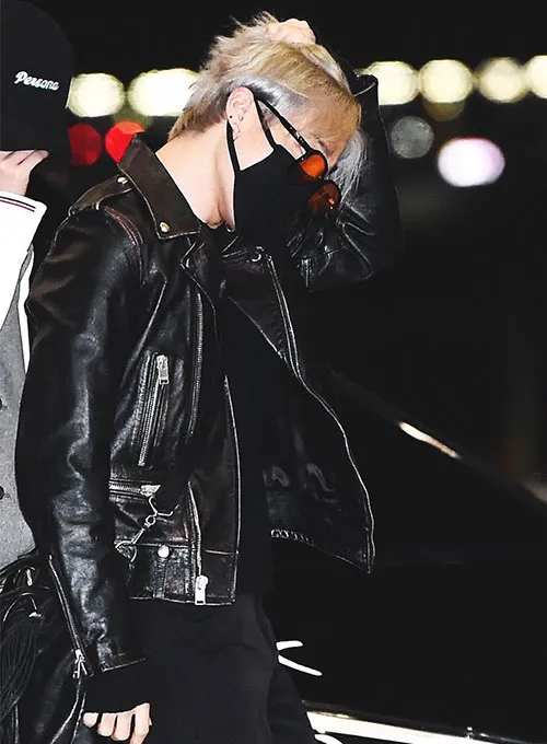 Jimin Leather Jacket - Image 8