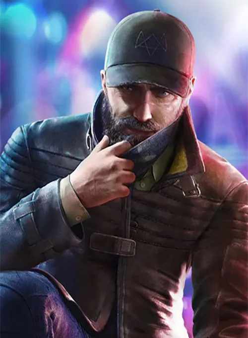 Watch Dogs 3 Legion Aiden Leather Trench Coat - Image 6