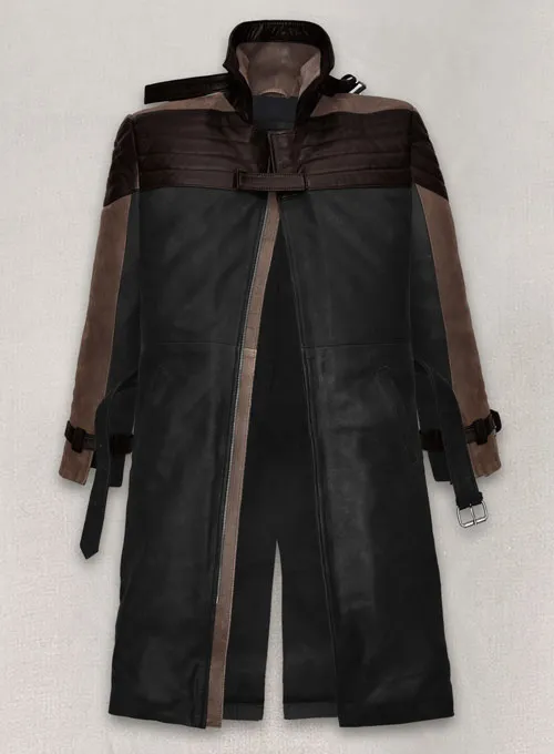 Watch Dogs 3 Legion Aiden Leather Trench Coat - Image 4